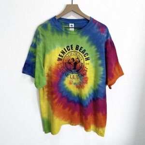Colortone Shirt Mens 2XL Tie Dye Venice Beach Muscle Beach Arnold Schwarzenegger